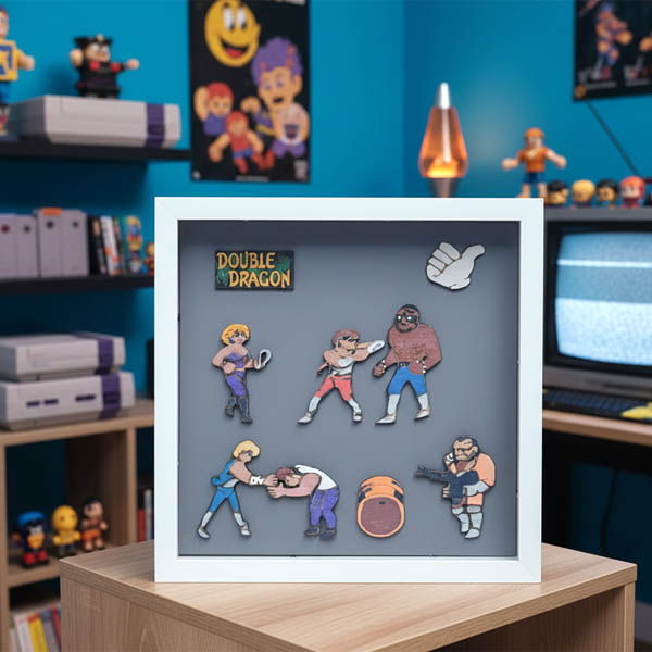 Cornice in legno Diorama Double Dragon