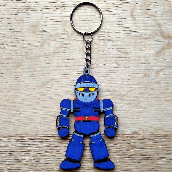 Portachiavi in legno Super Robot 28