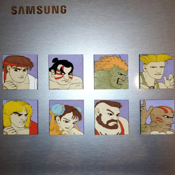 Magneti personaggi street fighter