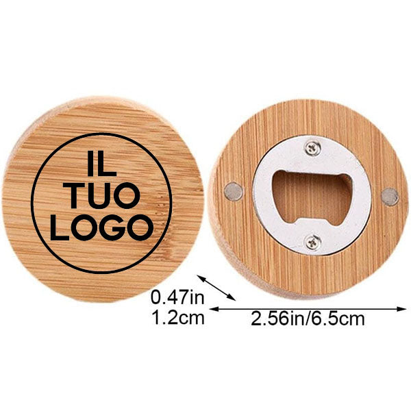 Apribottiglia in legno personalizzabile idea regalo aziendale