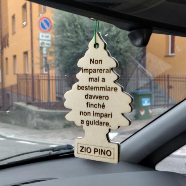 Arbre magique in legno divertente con frase personalizzata