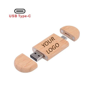 Chiavetta USB in legno personalizzabile 4 GB