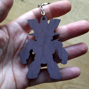 Portachiavi Getter Robot regalo originale in legno per uomo