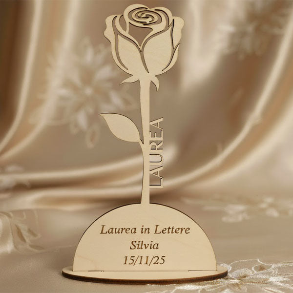 Regalo in legno personalizzato per laurea