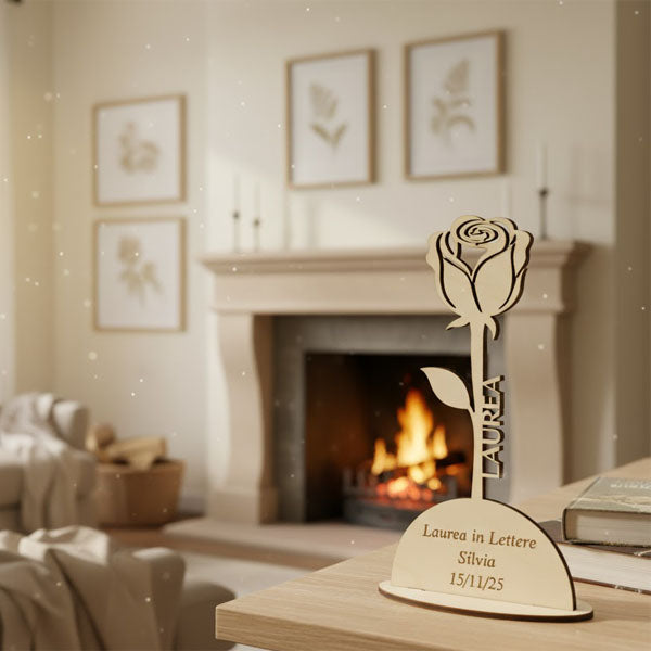 Regalo in legno personalizzato per laurea