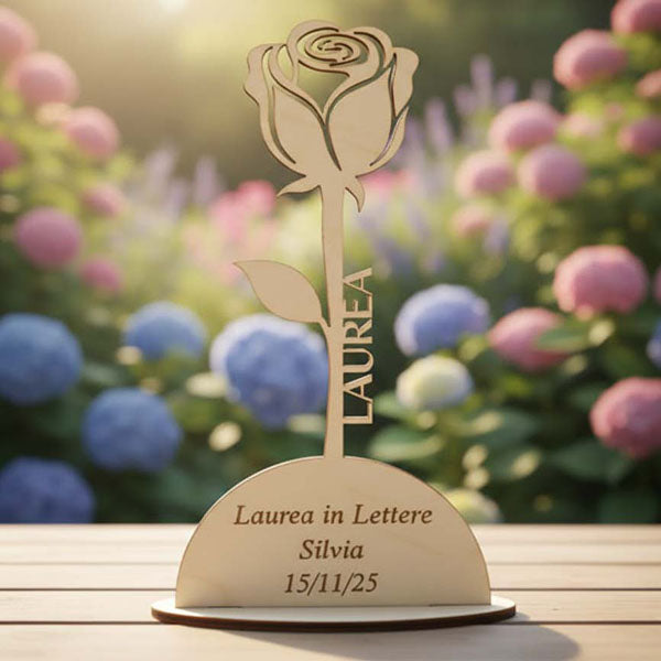 Regalo in legno personalizzato per laurea