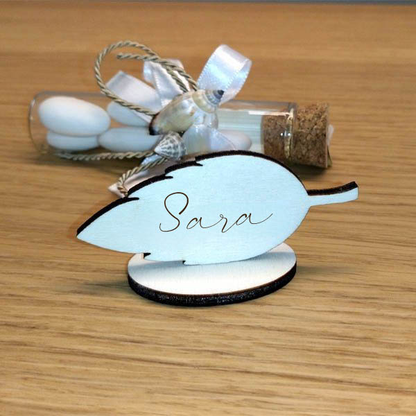 Segnaposto personalizzato elegante per matrimonio