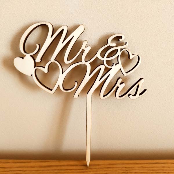 Cake topper per coppia sposi 