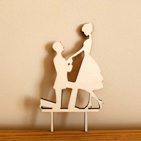 Cake topper per sposi decorazione torta