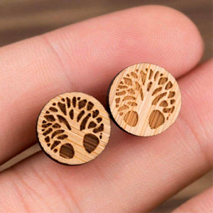 Set di 30 orecchini da donna in legno base perno per orecchini Set di 30 orecchini da donna in legno base perno per orecchini