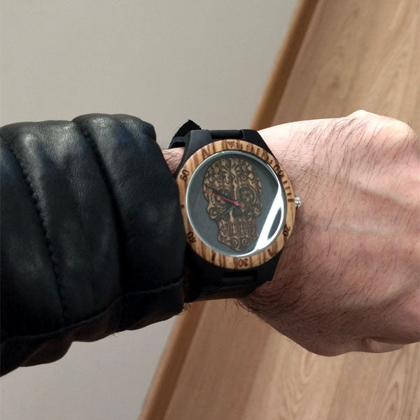 Orologio da polso in legno artigianale