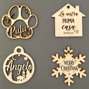 Palline decorative personalizzate per albero di Natale