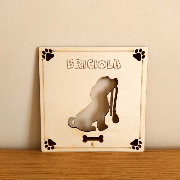 Porta guinzaglio in legno personalizzato regalo per cani