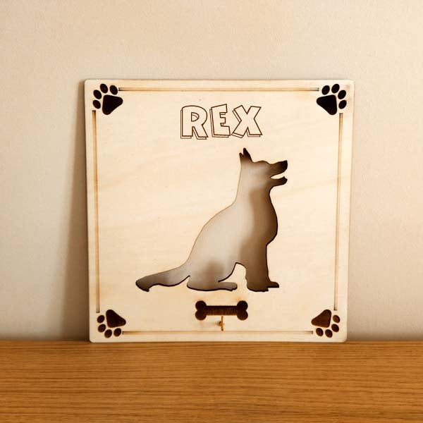 Porta guinzaglio in legno personalizzato regalo per cani